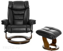 Черное кресло кресло Relax Zuel
