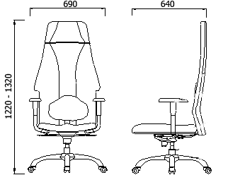 Габариты кресла