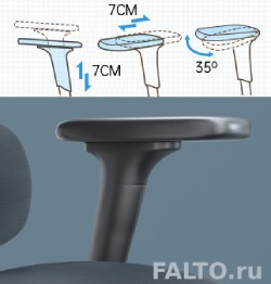 Регулируемые подлокотники