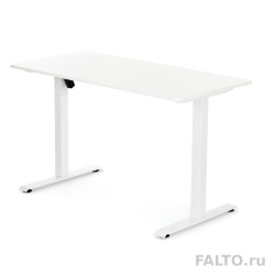 Белый стол с электроприводом Falto Kento