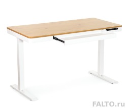 Белый стол с электроприводом Falto Lux