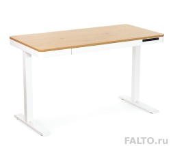 Белый стол с электроприводом Falto Lux