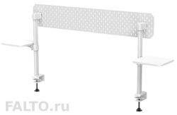 Белый экран с полками для стола Falto