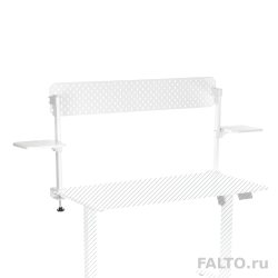 Белый экран с полками для стола Falto