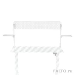 Белый экран с полками для стола Falto