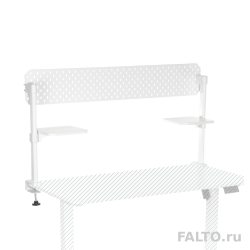 Белый экран с полками для стола Falto