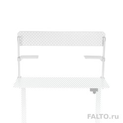 Белый экран с полками для стола Falto