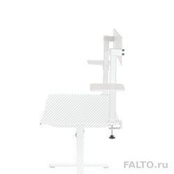 Белый экран с полками для стола Falto