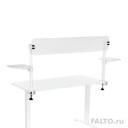 Белый экран с полками для стола Falto