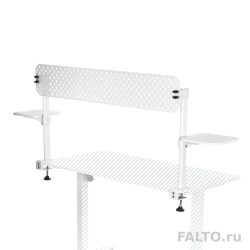 Белый экран с полками для стола Falto