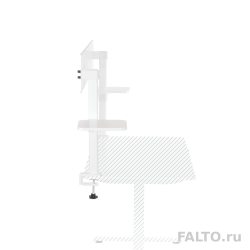 Белый экран с полками для стола Falto