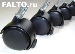 Ролики с механической блокировкой черные